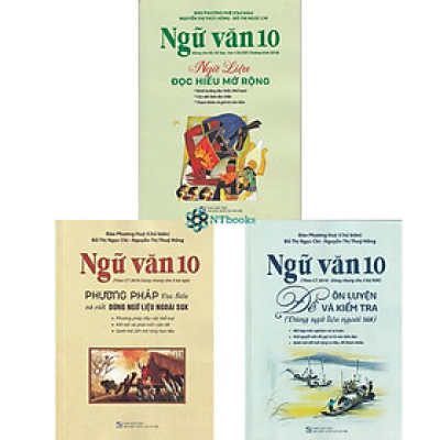 Combo 3 cuốn sách Ngữ Văn 10 - Đề ôn luyện và kiểm tra + Phương pháp đọc hiểu và viết + Ngữ liệu đọc hiểu mở rộng