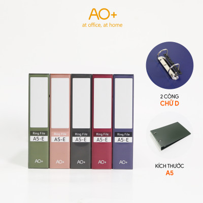 Bìa còng A5 Switch OFF AO+ lưu trữ tài liệu gáy 3.5cm chất liệu nhựa PP WB213/WB214