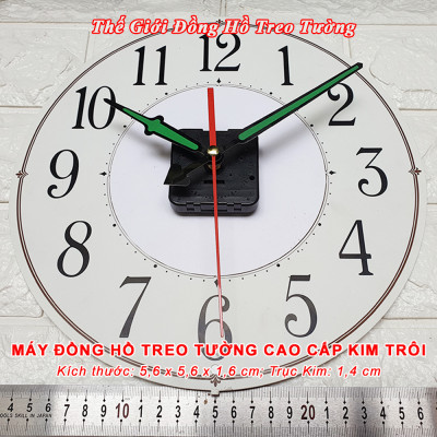 Máy Đồng Hồ KIM TRÔI EASTAR Độ Chính Xác Cao – Bộ KIM ĐAO đuôi hình TRÁI TIM, thân Kim màu Đen có phủ lớp sơn Phản quang màu Xanh – Tặng Pin Maxell - Bảo Hành 2 Năm