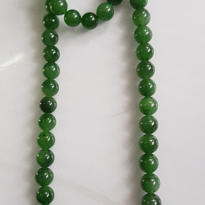 Vòng chuỗi đeo cổ Nữ mới đẹp Đá ngọc jade hay ngọc phật xanh tự nhiên  Size 8mm màu xanh ngọc bích bóng sang đẹp hợp mệnh thủy mộc hỏa Quà tặng ý nghĩa cho Mẹ, mình và người thân ý nghĩa ạ