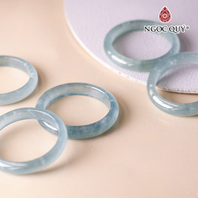 Nhẫn đá lam ngọc mệnh thủy, mộc - Ngọc Quý Gemstones