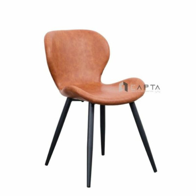 Ghế tiếp khách nệm PVC ECO 50A-P Nội thất Capta Ghế tiếp khách hiện đại có nệm chân sắt sơn tĩnh điện màu đen tại hcm