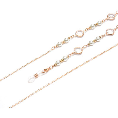 Dây đeo gọng kính hạt đá và ngọc châu phong cách thời trang giới trẻ mới