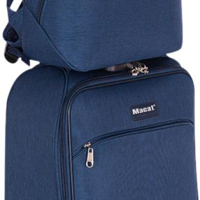 Bộ Vali (56 x 36 cm) Kèm Balo Laptop (42 x 35 cm) Macat AC19T - Xanh Navy