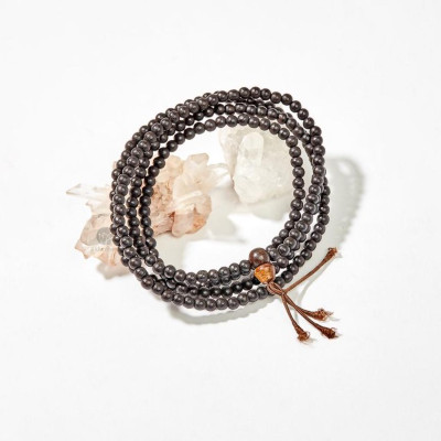 Chuỗi trầm hương Indo làm vòng tay hoặc dây chuyền 4mm phong thủy Udumbara