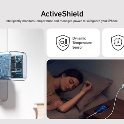 Adapter Sạc 2 Cổng ANKER 521 Nano Pro 40W Type-C Tích Hợp PIQ 3.0 A2038 - Hàng Chính Hãng