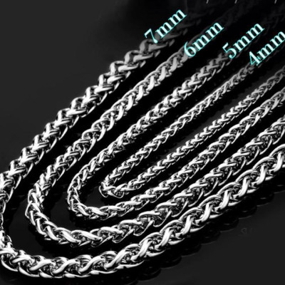 Dây chuyền nam titan cao cấp thời trang rẻ titan thép không gỉ bông dừa trangsucpt 6mm PTDCNA171