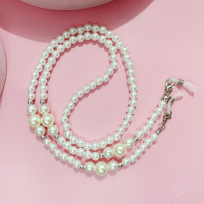 Dây kính thời trang chuỗi ngọc trai abs chuỗi đeo khẩu trang đeo mặt nạ thời trang khí chất Hàn Quốc
