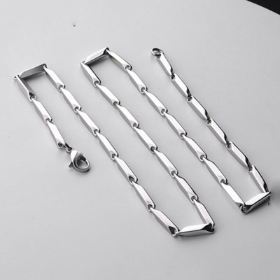 Dây chuyền nam titan cao cấp sang trọng inox thép không gỉ hỏa tiển trơn trangsucpt cỡ 4mm PTDCNA14