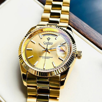 Đồng Hồ Nam Cadisen C8215M3 Chính Hãng Full Box Chống Nước Kính Chống Xước Dây Thép BH 2 Năm Máy Cơ