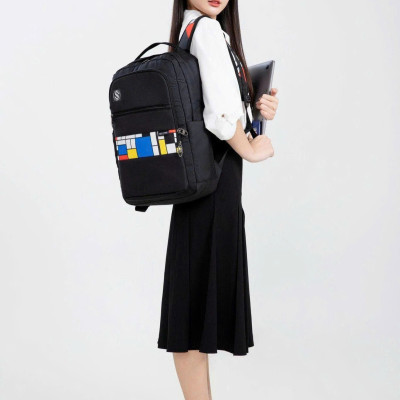 Balo Laptop 15.6 Inch Simplecarry M551 Thiết Kế Đơn Giản Kiểu Dáng Thời Trang Nhiều Ngăn Rộng Rãi Phù Hợp Mang Đi Học Đi Làm Hàng Ngày - Hàng Chính Hãng