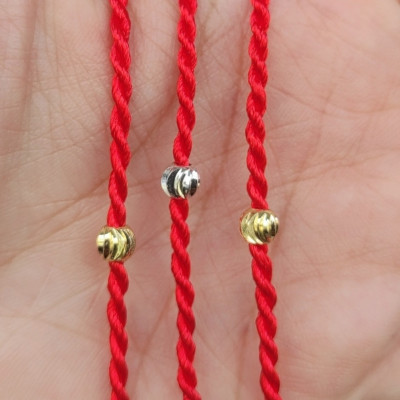 Vòng Tay Chỉ Đỏ 1 Hạt Tròn