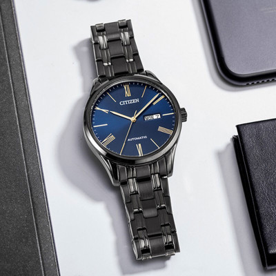 Đồng Hồ Nam Citizen Dây Thép Không Gỉ NH8365-86M - Mặt Xanh