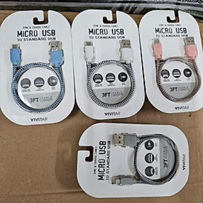 Cáp Dù Micro VIVITAR Zin Hãng Sạc nhanh, An Toàn, Tiện Lợi