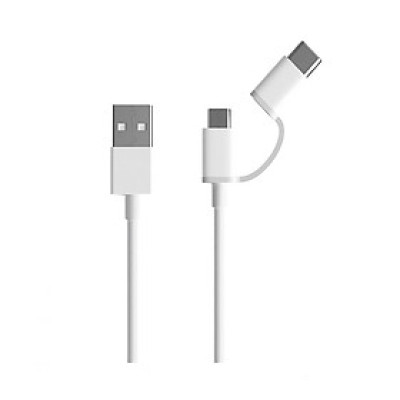 Dây Cáp Sạc Đa Năng 2 Trong 1 USB Type-C / Micro USB Xiaomi (1m) - Hàng Chính Hãng