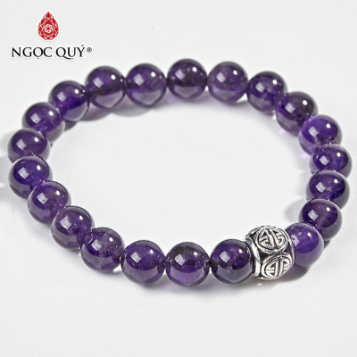 Vòng Tay Đá Thiên Nhiên Phối Charm Bạc Size Hạt 8mm - Ngọc Quý Gemstones