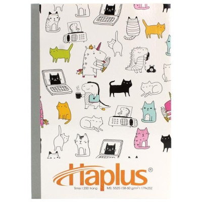 Combo 5 Tập Kẻ Ngang 200 Trang ĐL 58-60g/m2 - Haplus 5525 (Mẫu Màu Giao Ngẫu Nhiên)