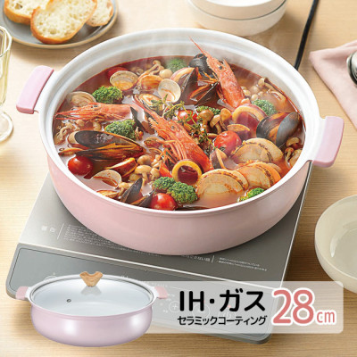 Nồi ceramic dùng cho bếp từ Coronto - Hàng nội địa Nhật Bản