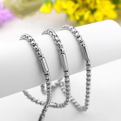 Dây chuyền nam titan cao cấp thời trang inox bọc khoanh chạm họa tiết tròn trangsucpt 4mm PTDCNA162