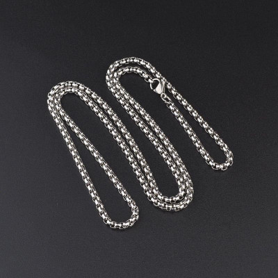 Dây chuyền nam titan cao cấp thời trang inox thép không gỉ bông dừa khít trangsucpt 7mm PTDCNA191