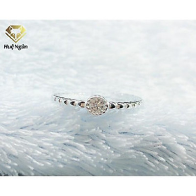 Nhẫn bạc Ý 925 Huệ Ngân - Chiếc vòng cầu hôn RR1348