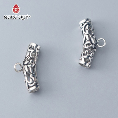 Combo 2 cái charm bạc gắn charm treo - Ngọc Quý Gemstones