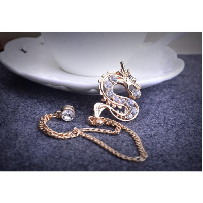 Ghim cài áo - lapel pin - Phụ kiện Trâm Cài Áo rồng xích tặng kèm hộp