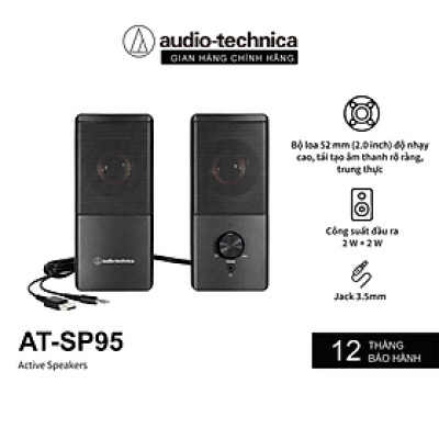 Bộ Loa Máy Tính Laptop Audio Technica AT-SP95 Active Speakers – Hàng Chính Hãng