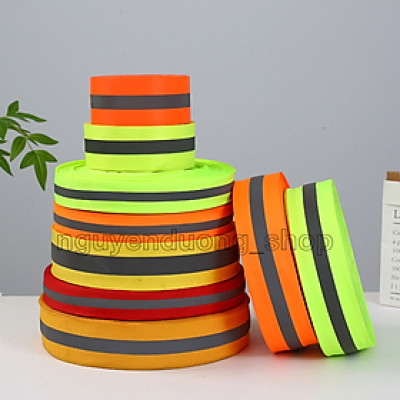 DÂY PHẢN QUANG VẢI 3M, CUỘN DÂY PHẢN QUANG VẢI MAY QUẦN ÁO, DÂY CẢNH BÁO AN TOÀN CÔNG TRÌNH