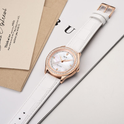 Đồng hồ nữ chính hãng IW CARNIVAL IW593L-3 Kính sapphire ,chống xước ,Chống nước 30m ,Bảo hành 24 tháng,Máy điện tử (Pin),dây da cao cấp, thiết kế đơn giản dễ đeo