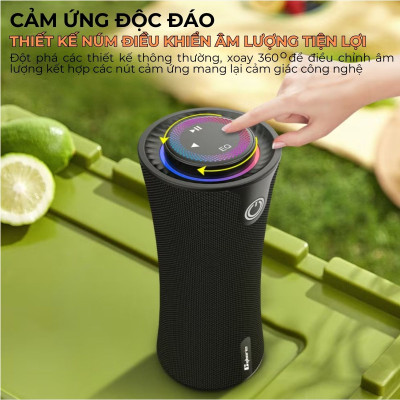 Loa Bluetooth không dây di động CYBORIS T16 chính hãng có âm thanh nổi RGB Đầu phát nhạc âm thanh vòm - Hàng chính hãng