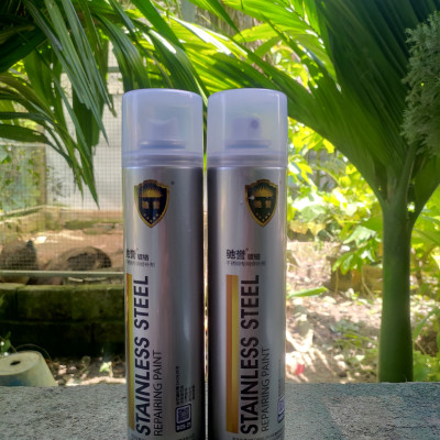 Sơn Bạc Mạ Chrome màu inox Sáng Bóng 350ml - Chai Sơn Mạ Siêu Bóng-Sơn xe - sơn mọi vật liệu