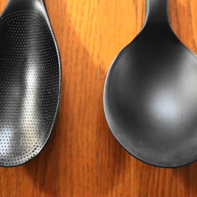 Combo 03 Muôi múc canh đầu silicone Echo Metal 25.5cm - Nội địa Nhật Bản