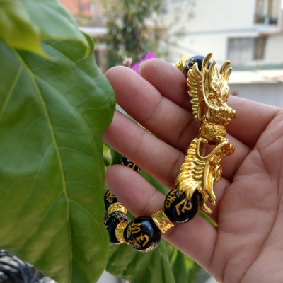 Vòng tay Nam đầu Rồng phong thủy - VT060
