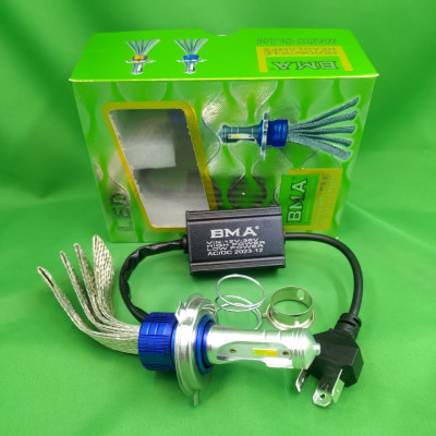 Đèn pha 2 màu F5 BMA chân h4 cắm như zin