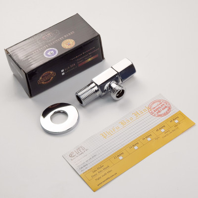 Van giảm áp và khóa đường nước Đồng mạ Chrome Eurolife EL-X40 (Trắng bạc)