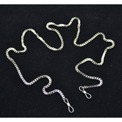 Dây đeo kính mắt xích vuông titan hợp kim không gỉ cá tính hip hop punk rock sành điệu phong cách đường phố trẻ trung