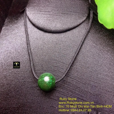 Trái châu Nephrite đeo cổ xinh yêu