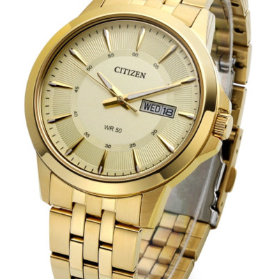 Đồng Hồ Nam Citizen Dây Thép Không Gỉ BF2013-56P - Mặt Vàng