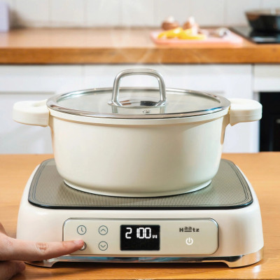 Nồi chống dính phủ gốm Hàn Quốc dung tích 2.2L size 20cm