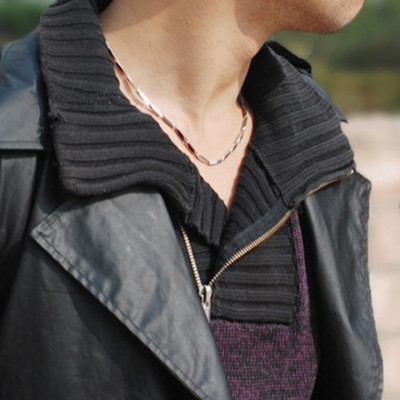 Dây chuyền nam titan cao cấp sang trọng inox thép không gỉ hỏa tiển trơn trangsucpt cỡ 2mm PTDCNA12