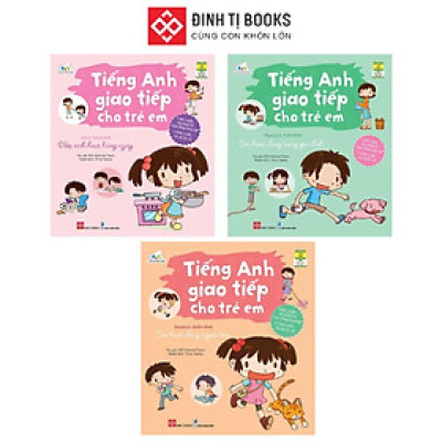 Sách - Tiếng Anh Giao Tiếp Cho Trẻ Em - Combo 3 Tập - Đinh Tị Books