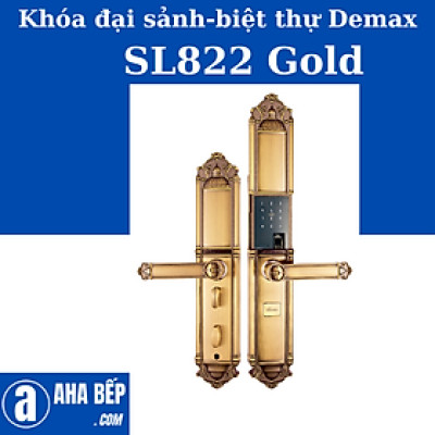 Khóa Đại Sảnh - Biệt Thự Demax SL822 Gold. Hàng Chính Hãng