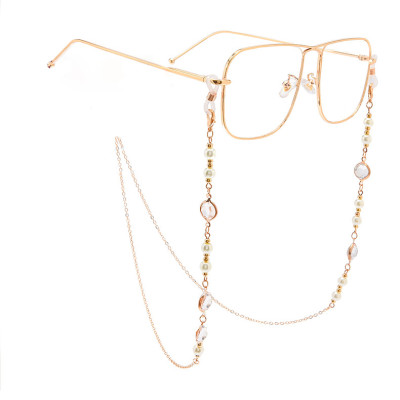 Dây đeo gọng kính hạt đá và ngọc châu phong cách thời trang giới trẻ mới