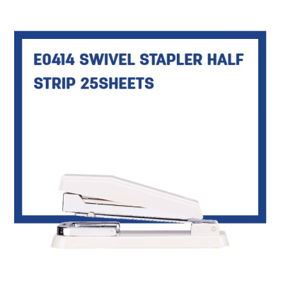 Dập ghim xoay 3 chiều 24/6 khả năng bấm 25 tờ khe chứa 50 đinh ghim Deli 414 Giao màu ngẫu nhiên