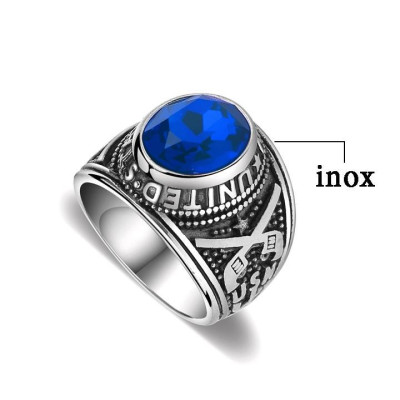 Nhẫn nam titan cao cấp thời trang rẻ đẹp nhẫn mỹ inox thép không gỉ trangsucpt đá đỏ nhẫn PTNNA05