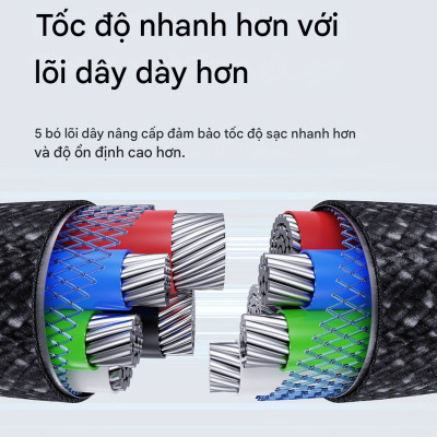 Cáp sạc nhanh Type C to Type C 100W Baseus Gem Fast-Charging Data Cable - Hàng chính hãng