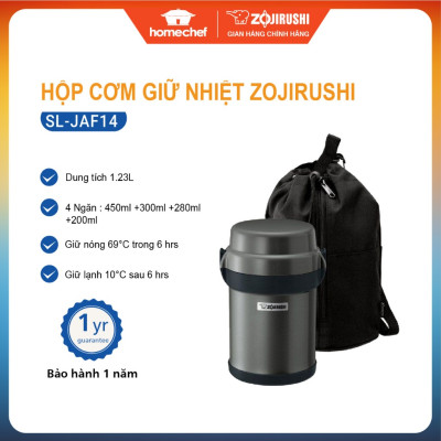 Hộp cơm giữ nhiệt 4 ngăn Zojirushi 1.27L SL-JAF14