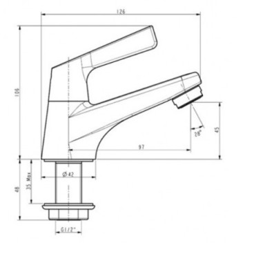 Vòi lavabo lạnh WF-T601(FFAST601) Winston - hàng chính hãng American Standard
