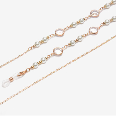 Dây kính chain glasses dây chuyền đeo cổ giữ kính chống rơi vỡ chuỗi đeo tai nghe airpod đeo mặt nạ khẩu trang mix hạt bi và đá ấn tượng